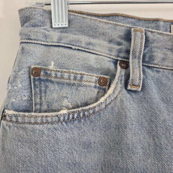 Agolde Light Blue Straight Leg Jeans Size 28 Organic Cotton - Picture 4 of 16